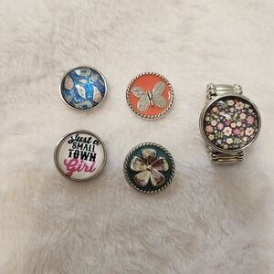 Gracie Roze Stretch Ring jewlery with 4 extra snaps